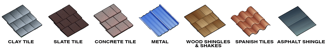 TYPES OF ROOFING MATERIALS